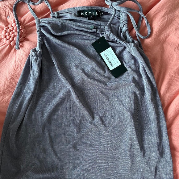 Purple Slinky Mini Skirt with Tags - Picture 3 of 4